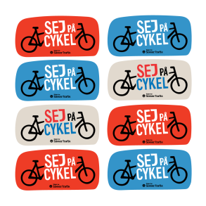 Sej p cykel - 1 ark a 20 klistermrker Sej p cykel.