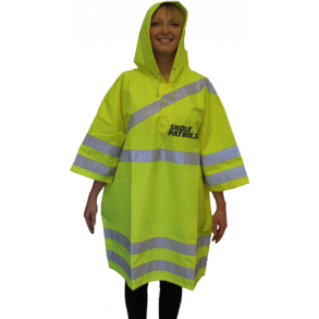 Skolepatrulje regnslag med bandoler (onesize)